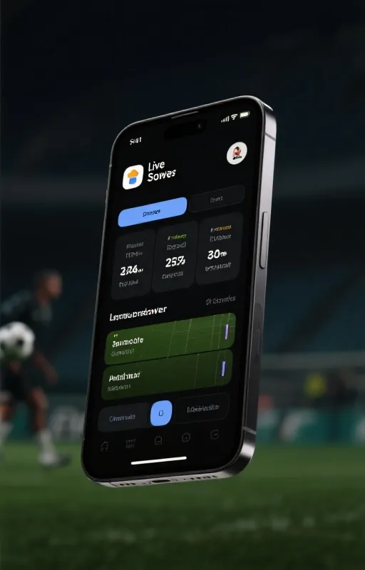 在线比分手机App界面展示